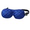 Contemporary Home Living 7.75" Blue Textured Scallop Unisex Sleep Mask